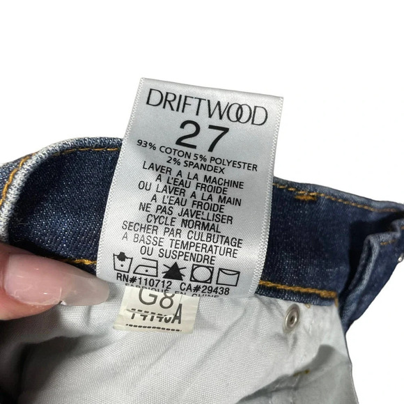 Driftwood Colette Cropped Embroidered Jeans Size 27 - Picture 10 of 10